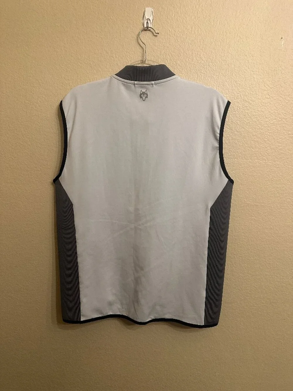 Greyson Light Blue/Gray Quarter-Zip Vest Vaquero Golf Club